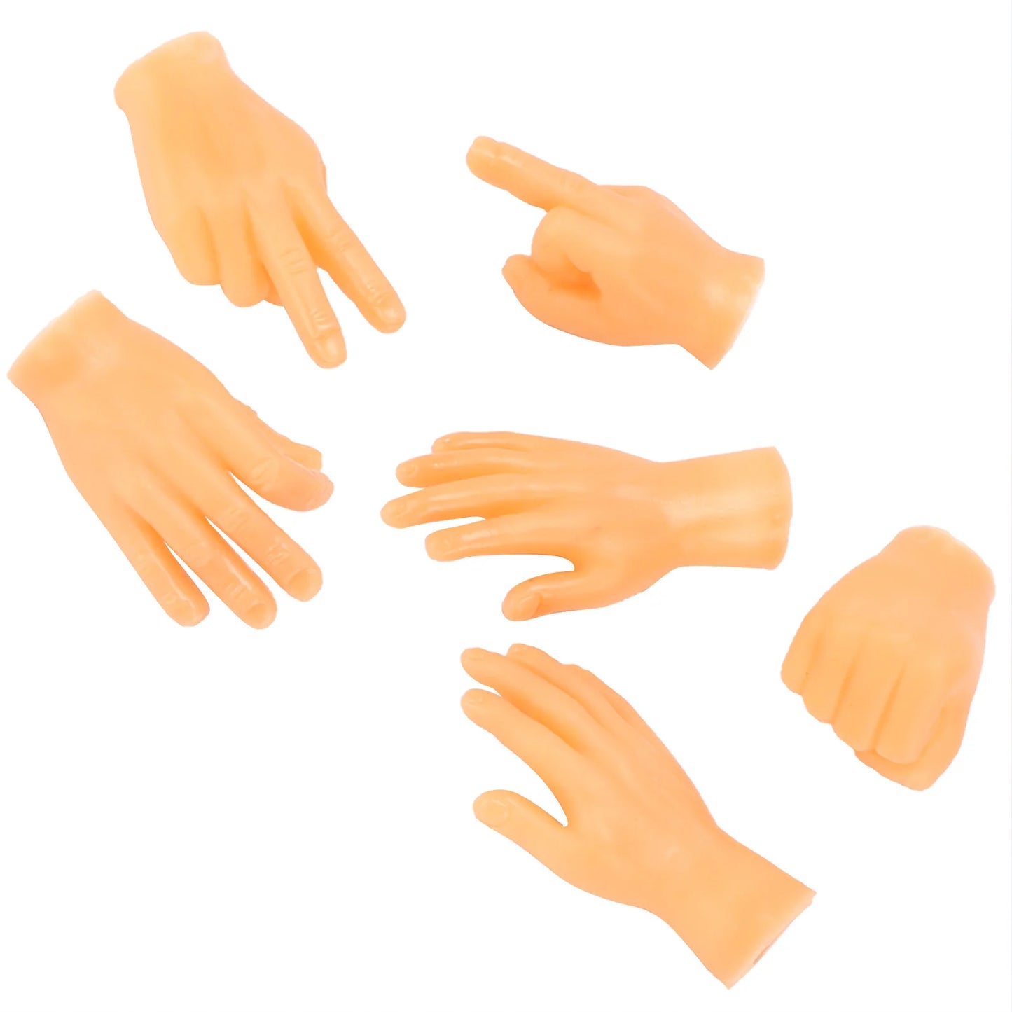 Soft Multi- Shape Small Hand Model Finger Cots for Cat Massage Finger Cots Set Finger Puppet