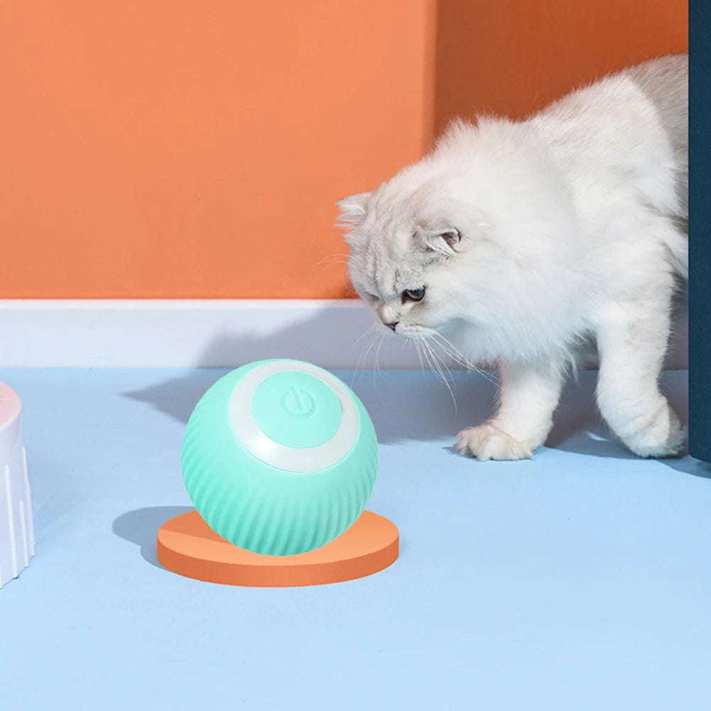 2 In 1 Simulated Cat Hunting Toy Creative Automatic Rolling Smart Ball Interactive Cat Chasing Toy for Cat Boredom Relief