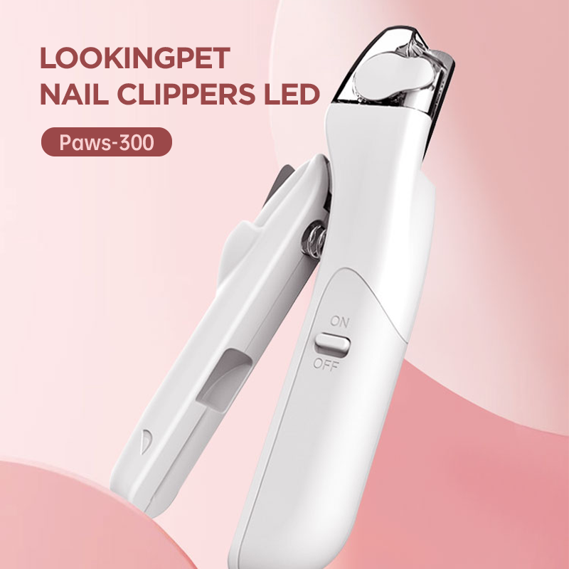 Beginner-Friendly Pet Nail Clippers with LED Bloodline Light, Splashproof Nail Grinder for Safe and Easy Grooming of Dogs and Cats