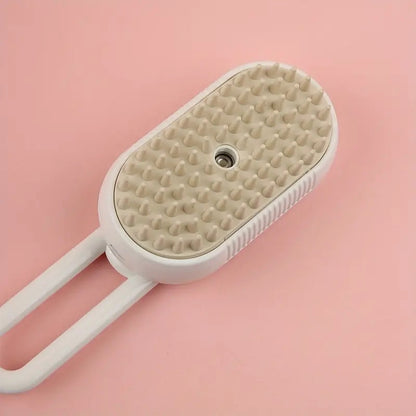 Cat Steamy Brush, 3 In 1 Self Cleaning Cat Steamy Pet Hair Brush Massage Brush For Removing Tangled And Loose Hair, USB Recharging