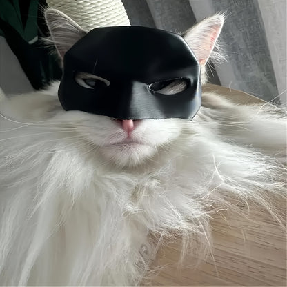 Batman Mask for Cat, Bat Cat Avenger Mask - Funny Pet Cosplay Accessory for Halloween, Durable Plastic, No Batteries Required