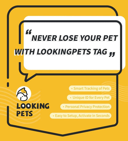 Lookingpets ID Tag System, Take it for your pets& Protect Your Pet for Life